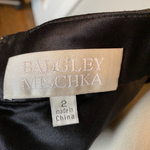 Badgley Mishka gold halter dress size 2 - Picture 4 of 4